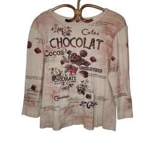 4 for $32 Romatic y2k grunge chocolate cactus brand shorsleeve top